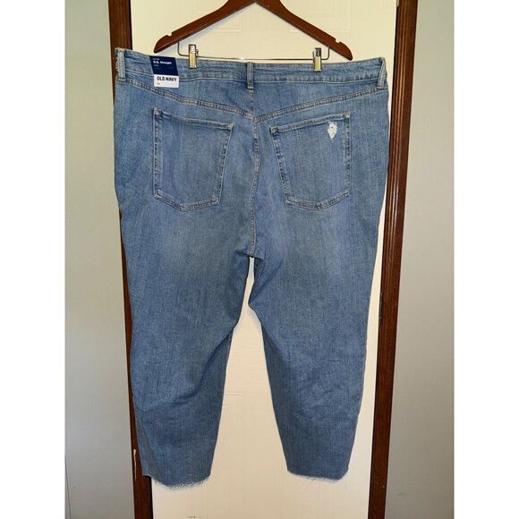 Old Navy High-Waisted Secret-Smooth Pockets O.G. Straight Ankle Jeans Size 26 - Picture 2 of 12